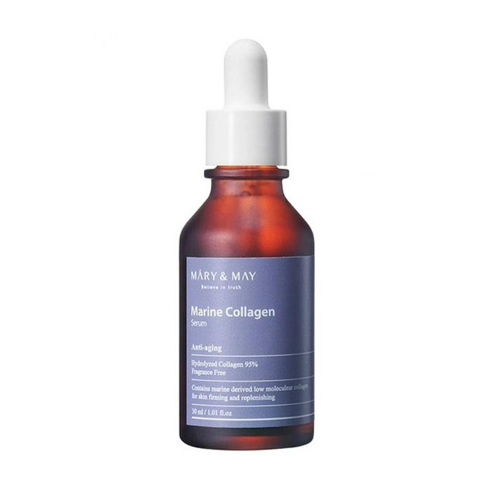 Уцінка! Сироватка для обличчя Mary &amp; May Marine Collagen Serum з колагеном, 30 мл